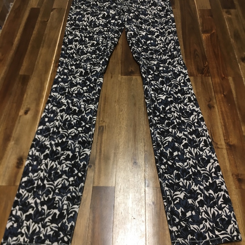 Tory Butch Floral Print Jeans